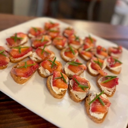 Appetizers in the wine club